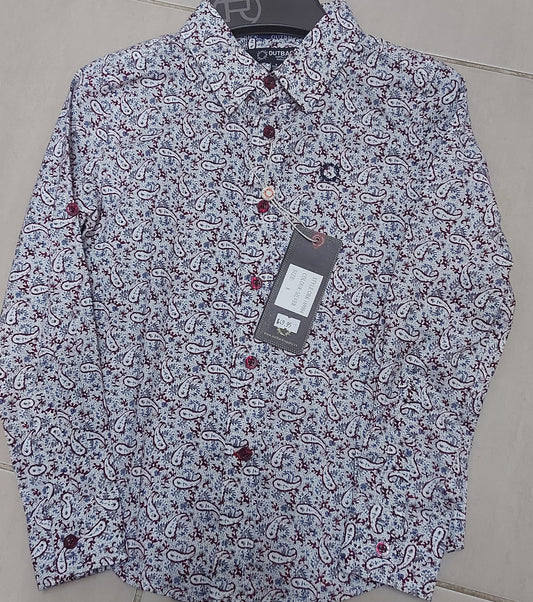 Out Back Kids L/S Shirt Silver