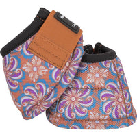 Classic Equine Dyno Turn Bell Boots Pinwheel Med