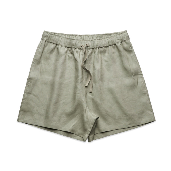 As Color Womens Linen Shorts Eucalyptus