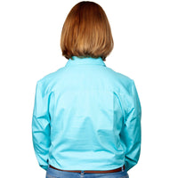 JUST COUNTRY Brooke Ladies Work Shirt Duck Egg Blue Full Button