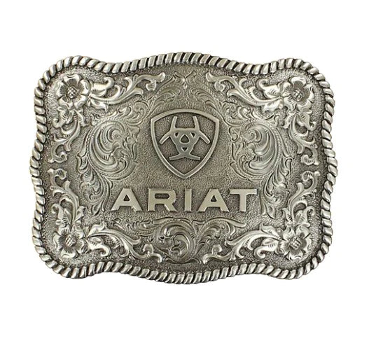 Ariat Logo Antique Silver Buckle