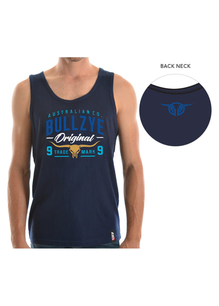 Bullzye Mens Trademark Singlet