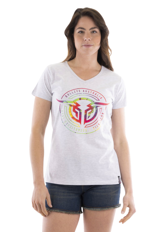 Bullzye Womens Tripped S/S Tee