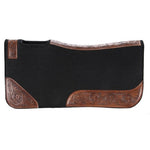Fort Worth Tooled Floral Felt Saddle Pad