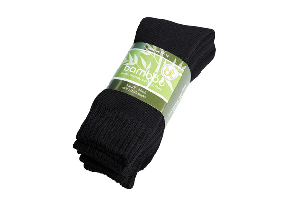 Socks Bamboo Black 3 Pack