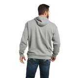 Ariat Basic Hoodie Sweatshirt Grey Cobalt Shield