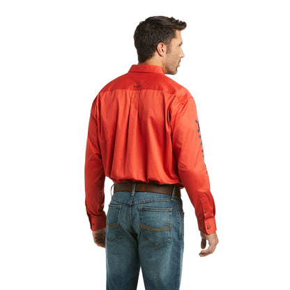 Team Logo Twill Classic Fit Shirt Autumn Blaze