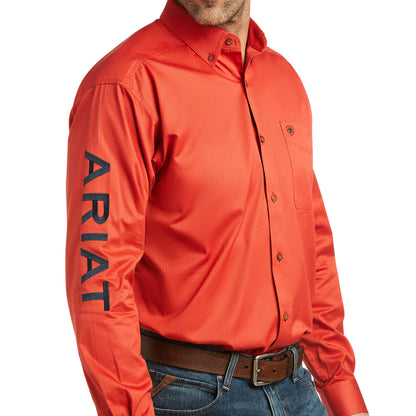 Team Logo Twill Classic Fit Shirt Autumn Blaze