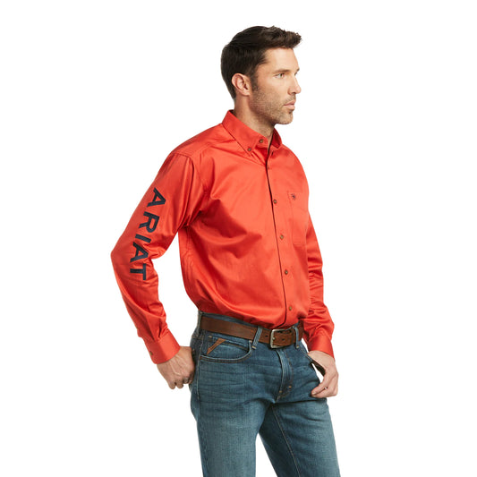 Team Logo Twill Classic Fit Shirt Autumn Blaze