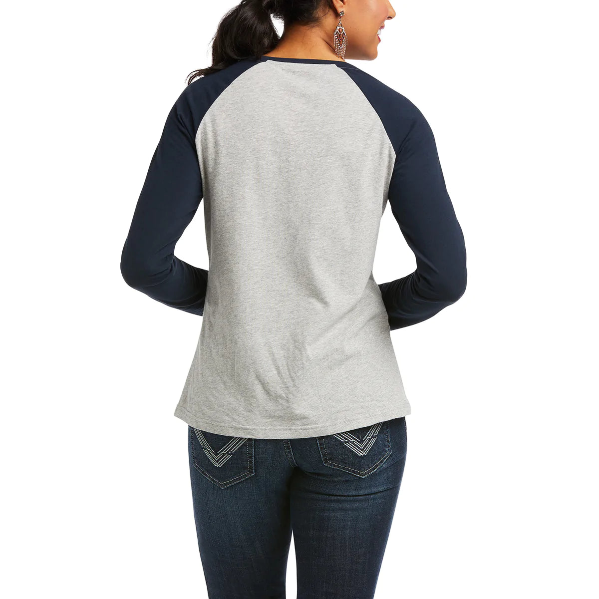 REAL Ariat Graphic Tee Heather Grey