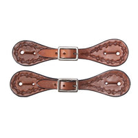 Fort Worth Barbed Wire Spur Straps Childs Tan