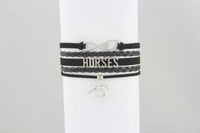 Bracelet Leather- I Love Horses