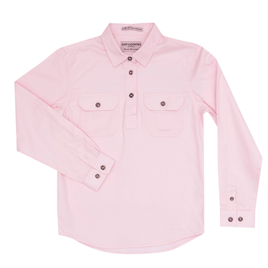 Just Country Kenzie Workshirt Girls Pink