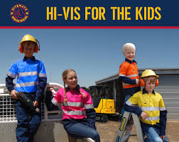 Ritemate Kids Work Shirts Orange/Navy
