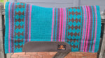 The “Longyard” Teal Western Show Pad Fleece Underlay 36″ x 34″