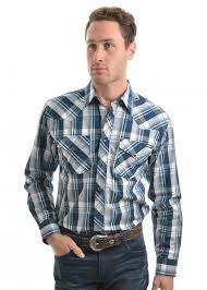 Pure Western Men's Preston Check L/S Shirt