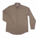 Just Country Evan Full Button Work Shirts Brown