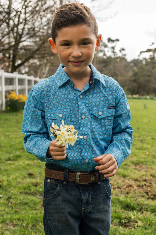Pure Western Boys Roy L/S Shirt