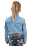Pure Western Girl's Darcy Chambray Frill L/S Shirt