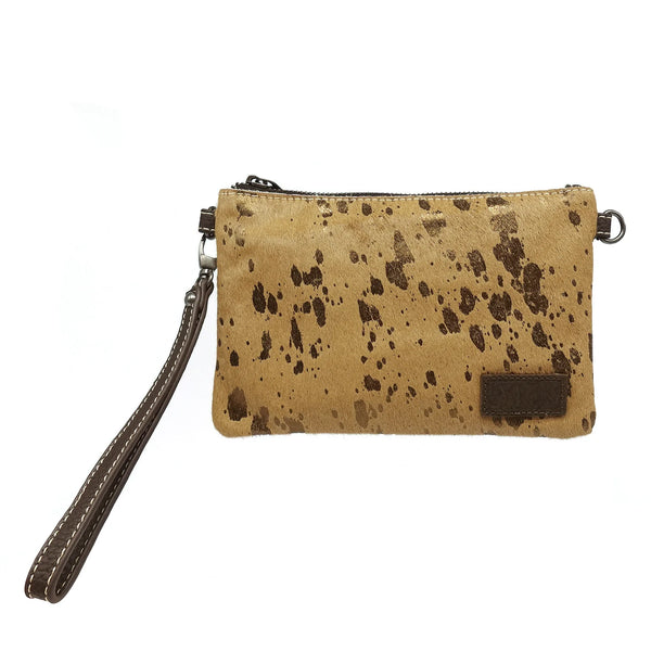 Montana West Hair-On Cowhide Leather Clutch/Crossbody