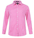 Pilbara Ladies Check L/S Shirt Pink