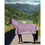 Kool Master PVC Shade Mesh Horse Rug Combo - Pink/Navy