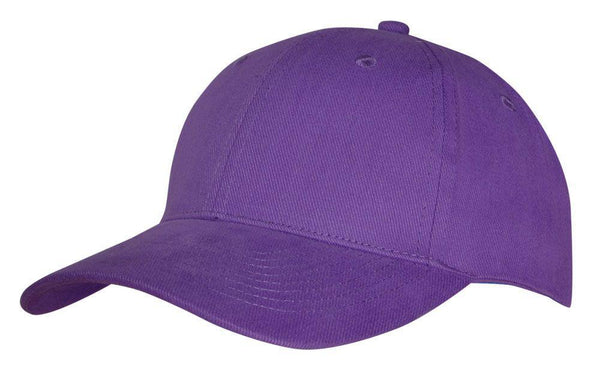 Heavy Brushed cotton fitted cap Purple