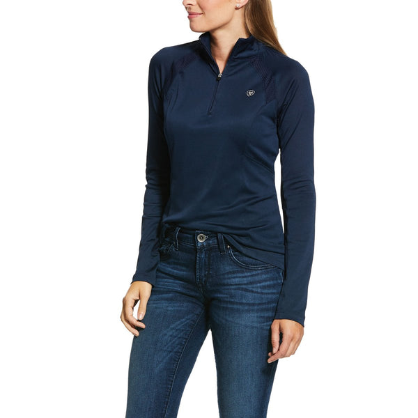 Ariat Womens Sunstopper 2.0 1/4 Zip Navy