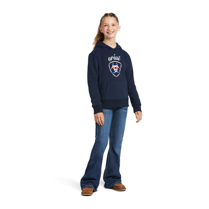 Ariat Girls Real Serape Logo Hoodie