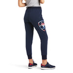 Ariat Womens Real Jogger Sweatpants Navy