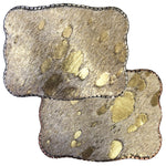 Metallic Cowhide Buckle