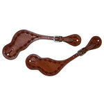 Texas-Tack Barbed Wire Spur Straps Tan