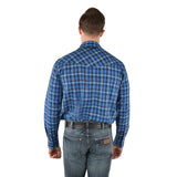 Wrangler Mens Ash Check Logo Shirt