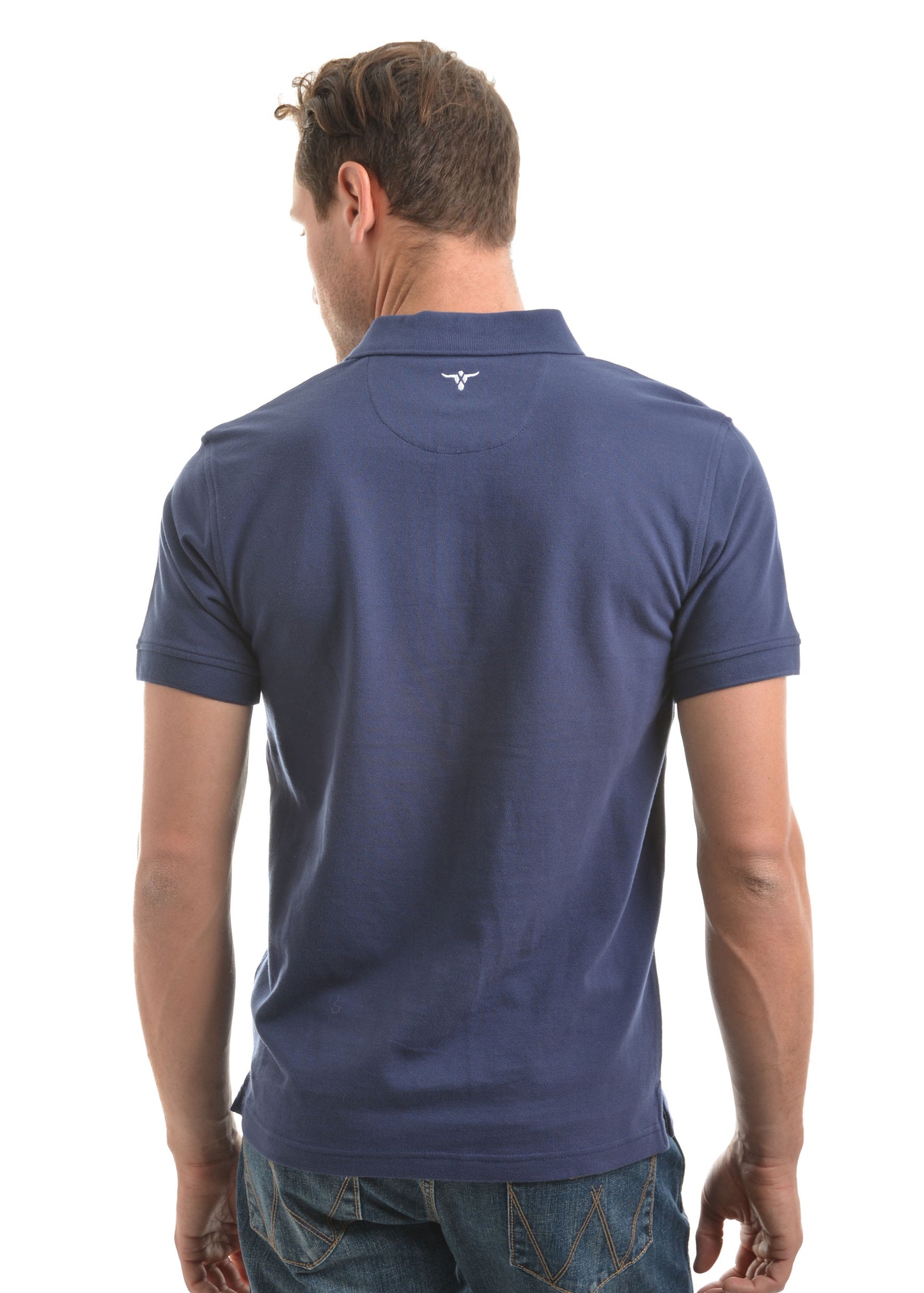 Wrangler Mens Benson S/S Polo Navy