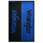 Wrangler Logo Beach Towel Black/Cobalt
