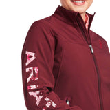 Ariat Womens New Team Softshell Jacket Zinfandel/Carmen Geo