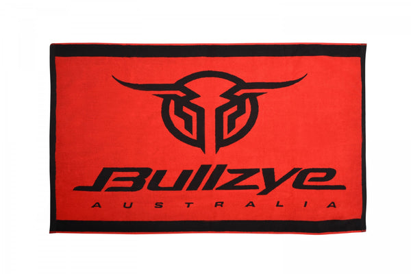 Bullzye Logo Towel Red