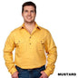 Just Country CAMERON 1/2 Button Work Shirts MUSTARD