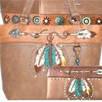 Montana West American Bling Tan Handbag