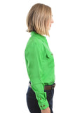 Thomas Cook Womens heavy Drill 2pkt L/S Shirt Lime