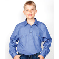 Just Country Boy Lachlan Workshirt BLUE