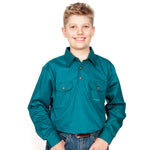 Just Country Boy Lachlan Workshirt DK Green