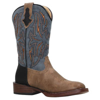 Roper Kids Dalton Tan/Blue Boots