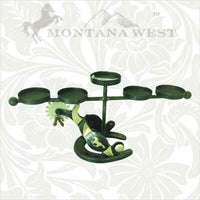 Montana West Western spurs five candle holder