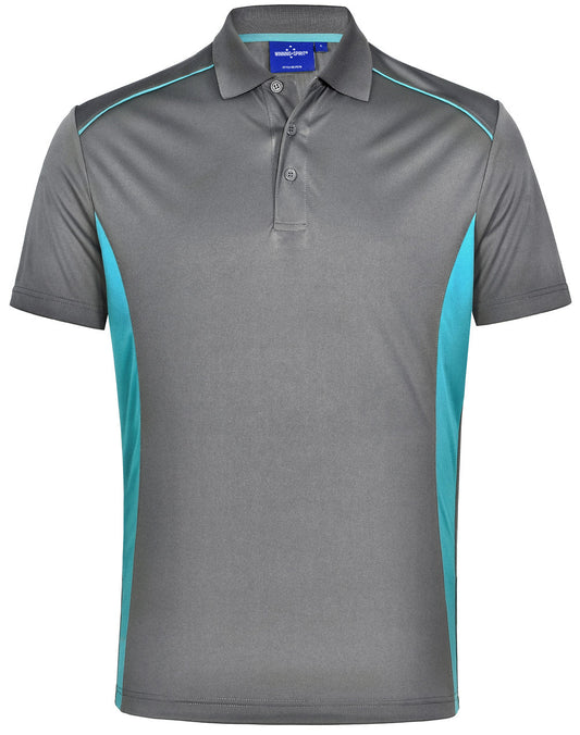 PURSUIT Ladie's Aegean Ash/Teal Polo