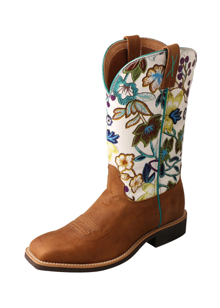 Twisted X Womens Top Hand Boot Floral